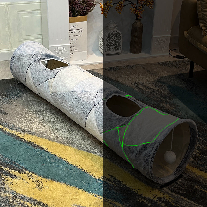 VelvetPaws™ Glow-in-the-Dark Rolling Dragon Cat Tunnel