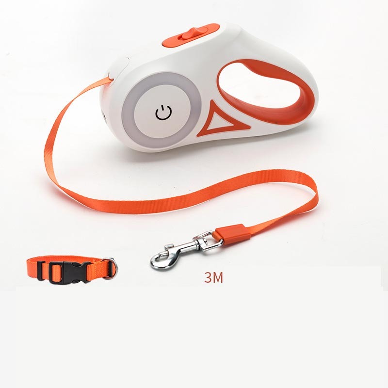 VelvetPaws™ GlowLeash™ Retractable Leash & Collar Set