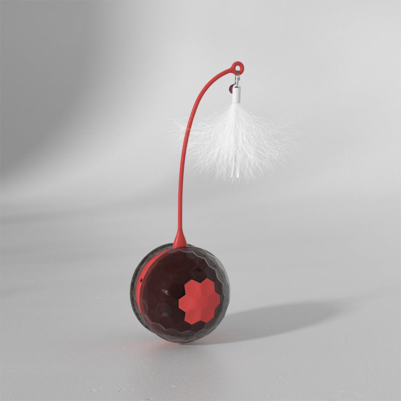 PurrChase™ SwingTease – Electric Cat Toy with Feather Teaser | USB Rechargeable & Bite Resistant