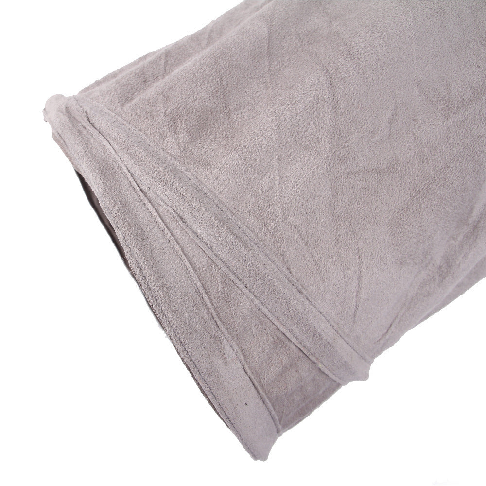 VelvetPaws™ Suede Foldable Cat Tunnel – Soft S-Tunnel Hideaway for Playful Cats