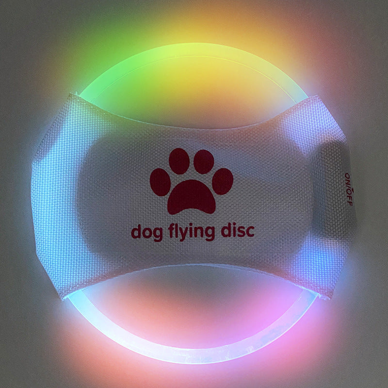 Dog Nighty LED Glowing Flying Disc – Rechargeable Frisbee Toy for Night Fetch