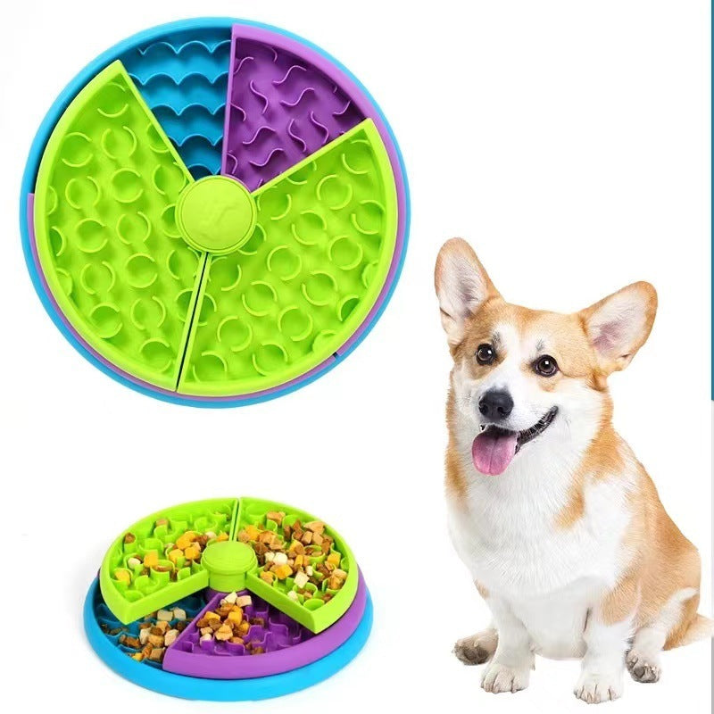 VelvetPaws™ SpinFeast™ 3-Layer Rotating Slow Feeder Bowl