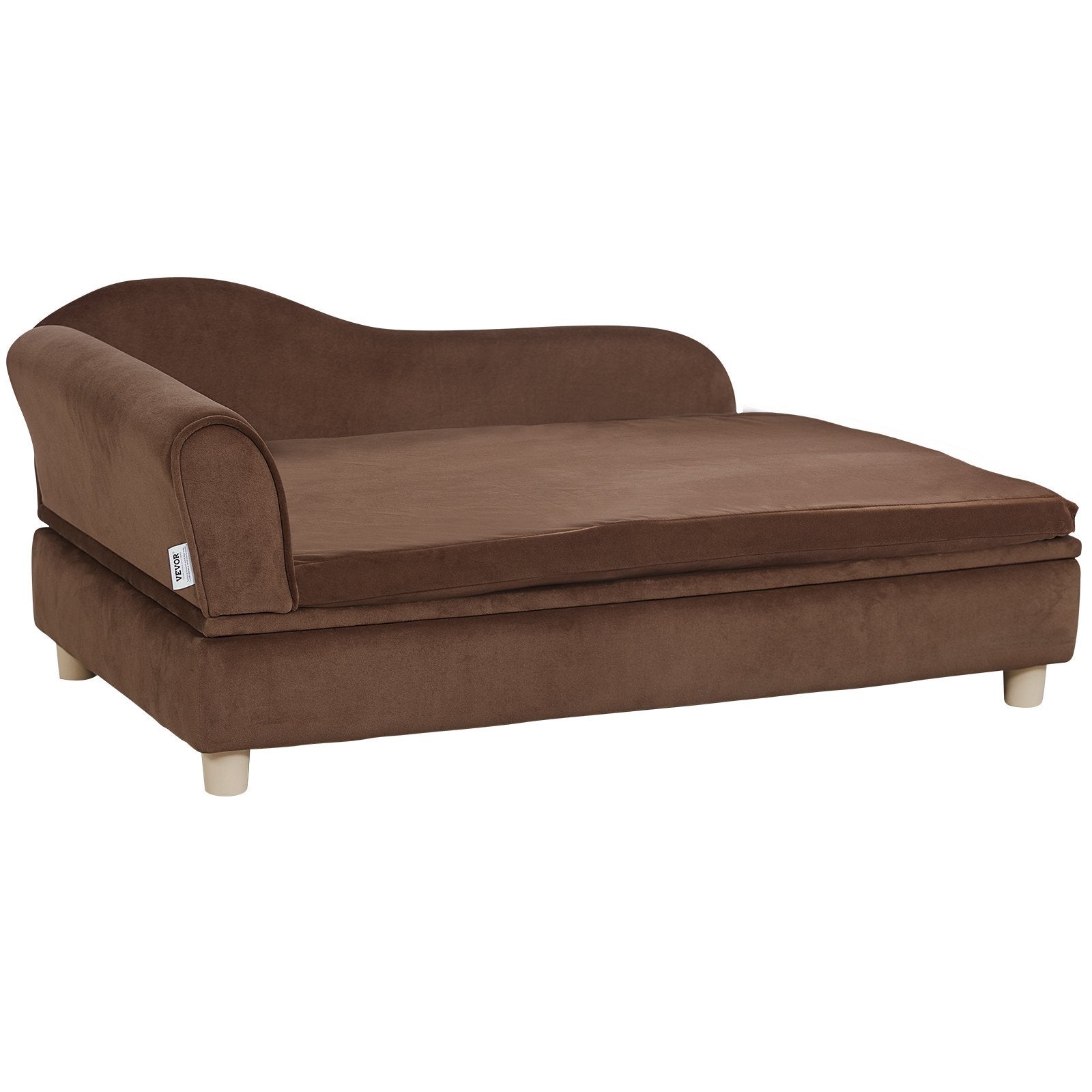 VelvetPaws™ Luxury Pet Sofa  – Soft Velvety Couch with Storage, Washable Cover