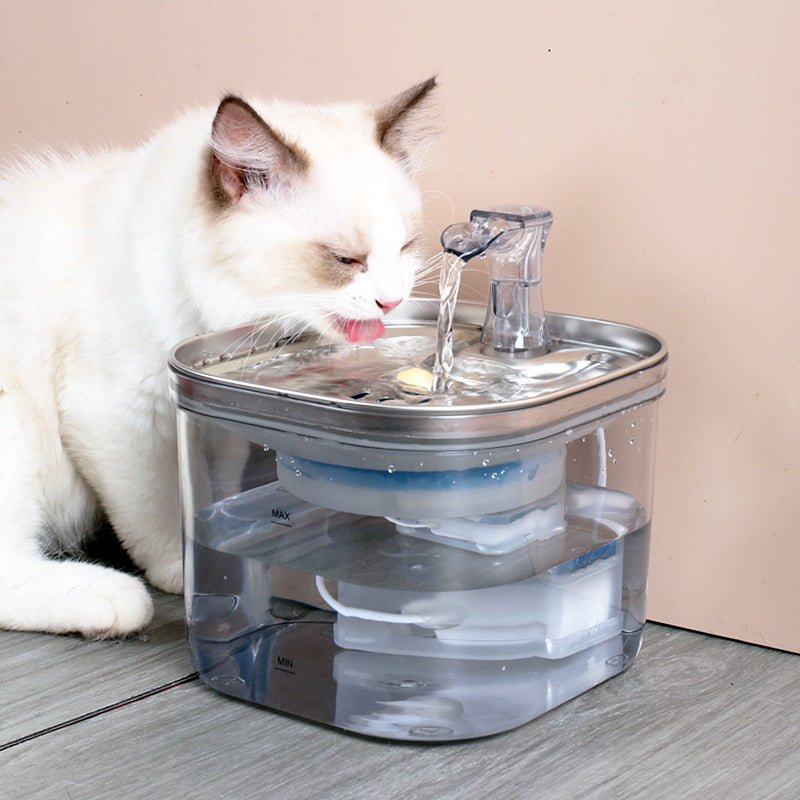 VelvetPaws™ PureSteel™ Automatic Pet Water Fountain