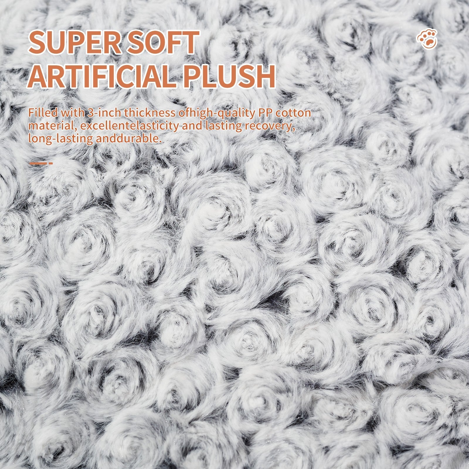 VelvetPaws™ Plush Rose Velvet Orthopedic Pet Bed – Soft, Washable, Anti-Slip Kennel Mat for Dogs & Cats