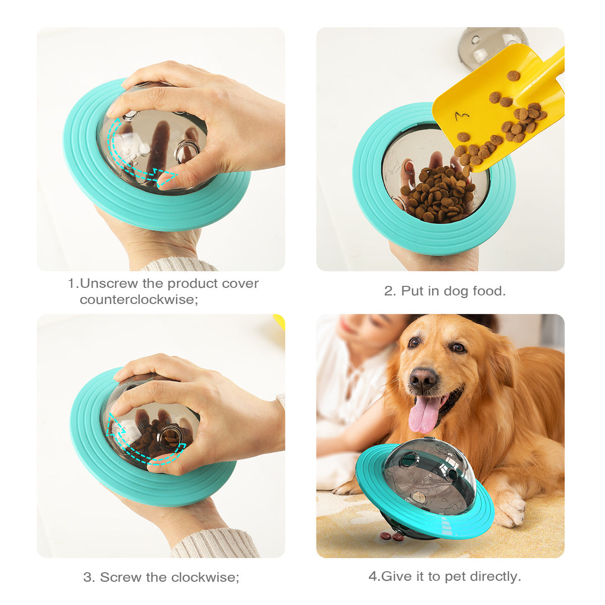 VelvetPaws™ SmartTreat™ Interactive Food Dispensing Ball