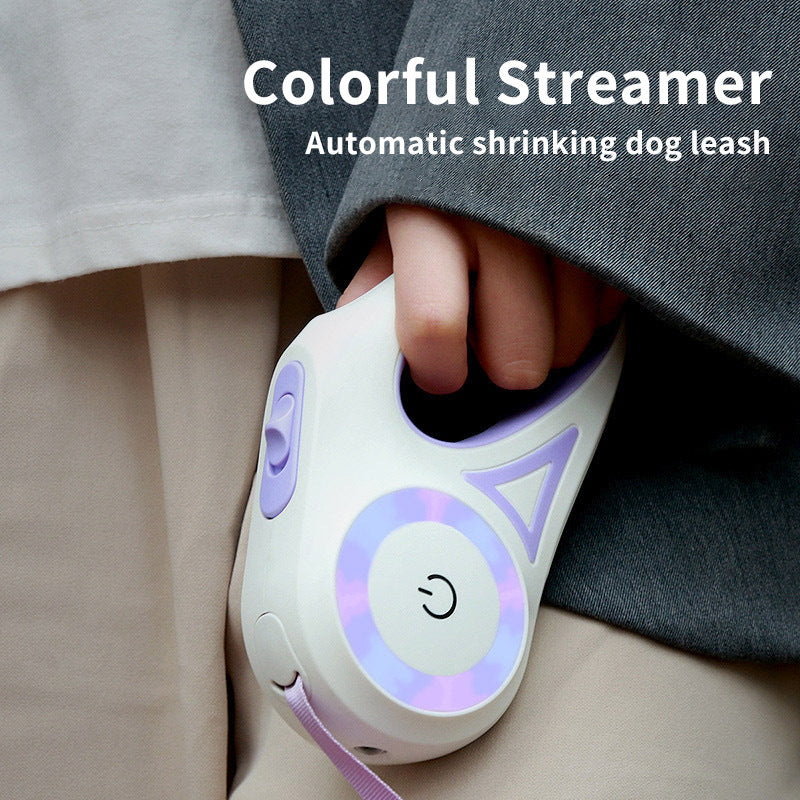 VelvetPaws™ GlowLeash™ Retractable Leash & Collar Set