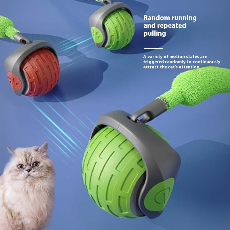 PurrChase™ Cat Toy – Smart USB Rechargeable Interactive Rolling Ball