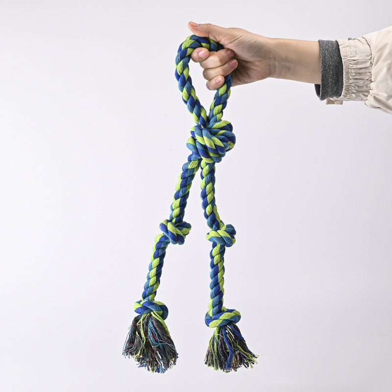 TugTitan™ – Heavy-Duty Rope Knot Dog Toy for Large Breeds & Chewers