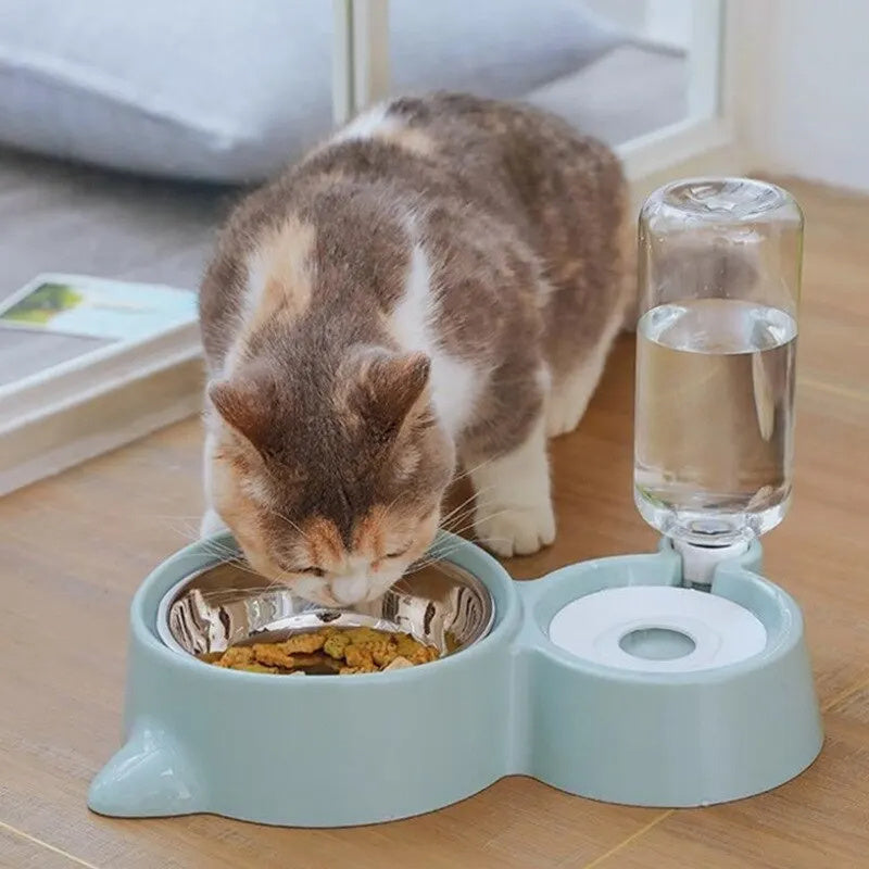 VelvetPaws™ AquaFeast™ Automatic Pet Food & Water Feeder