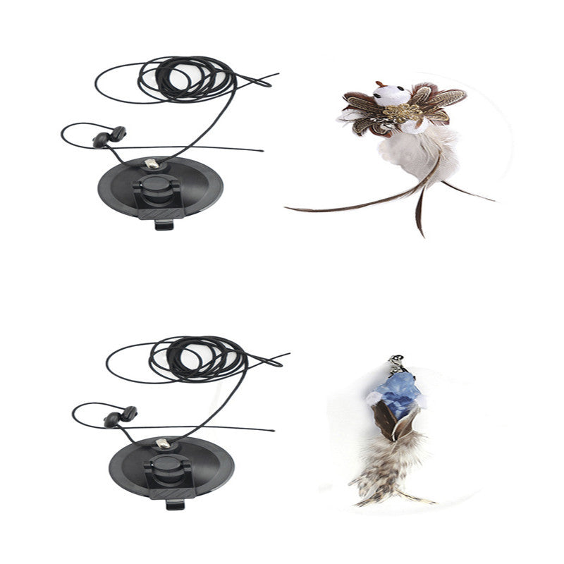 Swing’n’Paw™ Hanging Cat Teaser Toy – Plush Bird with Suction Cup for Cats