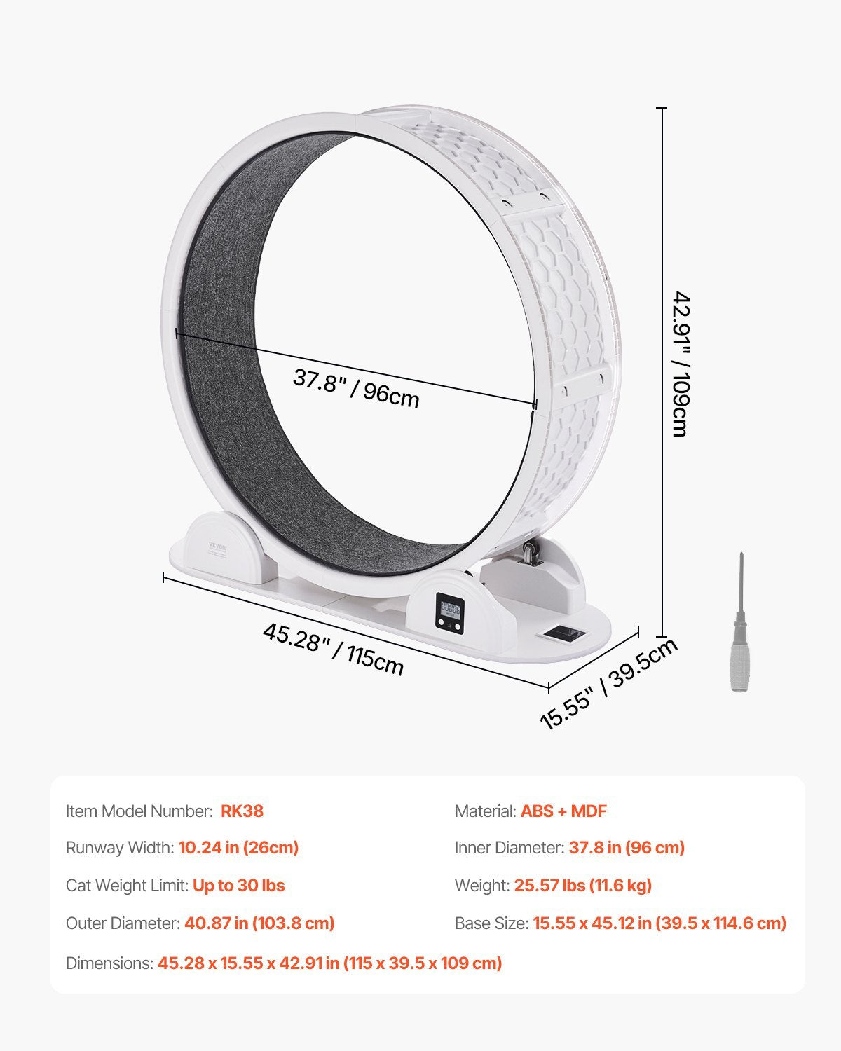VelvetPaws™ SolarStride Smart Cat Wheel
