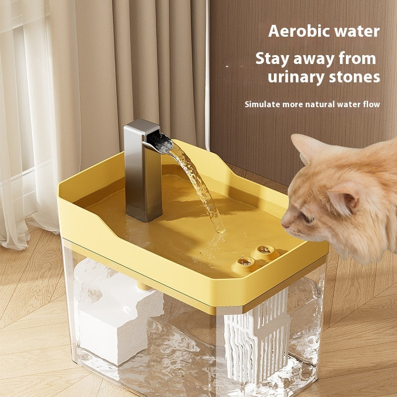 VelvetPaws™ AquaFlow™ Automatic Filter Pet Fountain – 1.5L Oxygenated Water Circulation System
