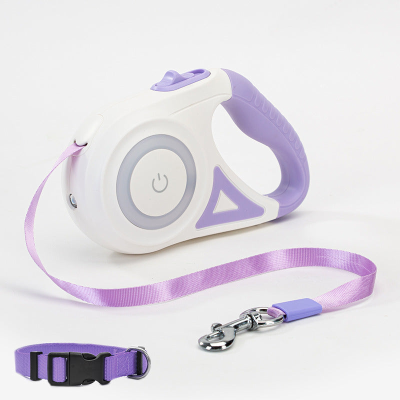VelvetPaws™ GlowLeash™ Retractable Leash & Collar Set