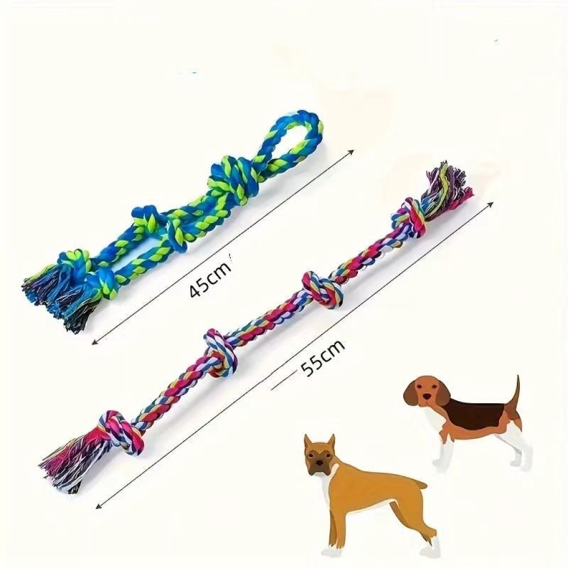 TugTitan™ – Heavy-Duty Rope Knot Dog Toy for Large Breeds & Chewers