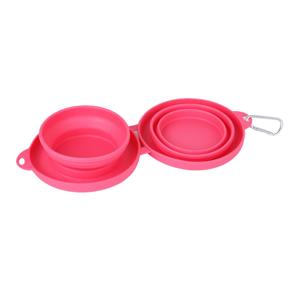 VelvetPaws™ FoldEase™ Double Collapsible Pet Bowl Set