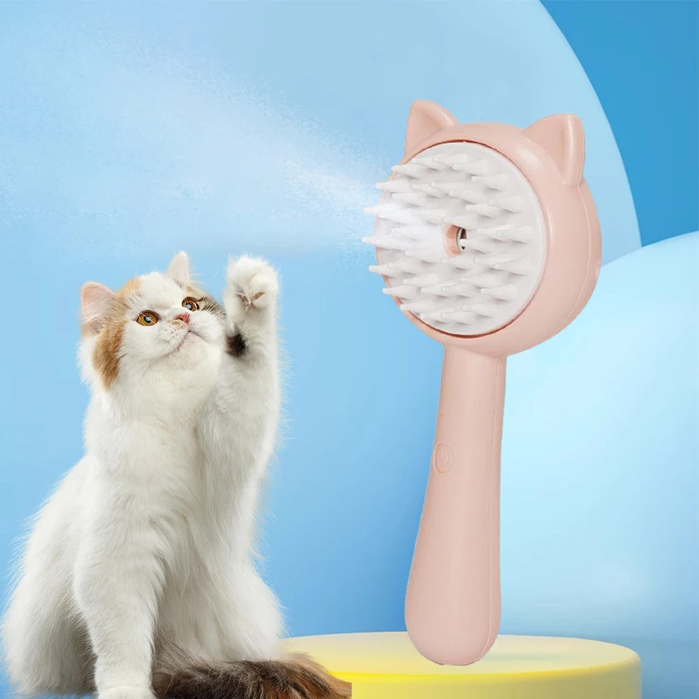 VelvetPaws™ MistEase™ Rechargeable Grooming Brush
