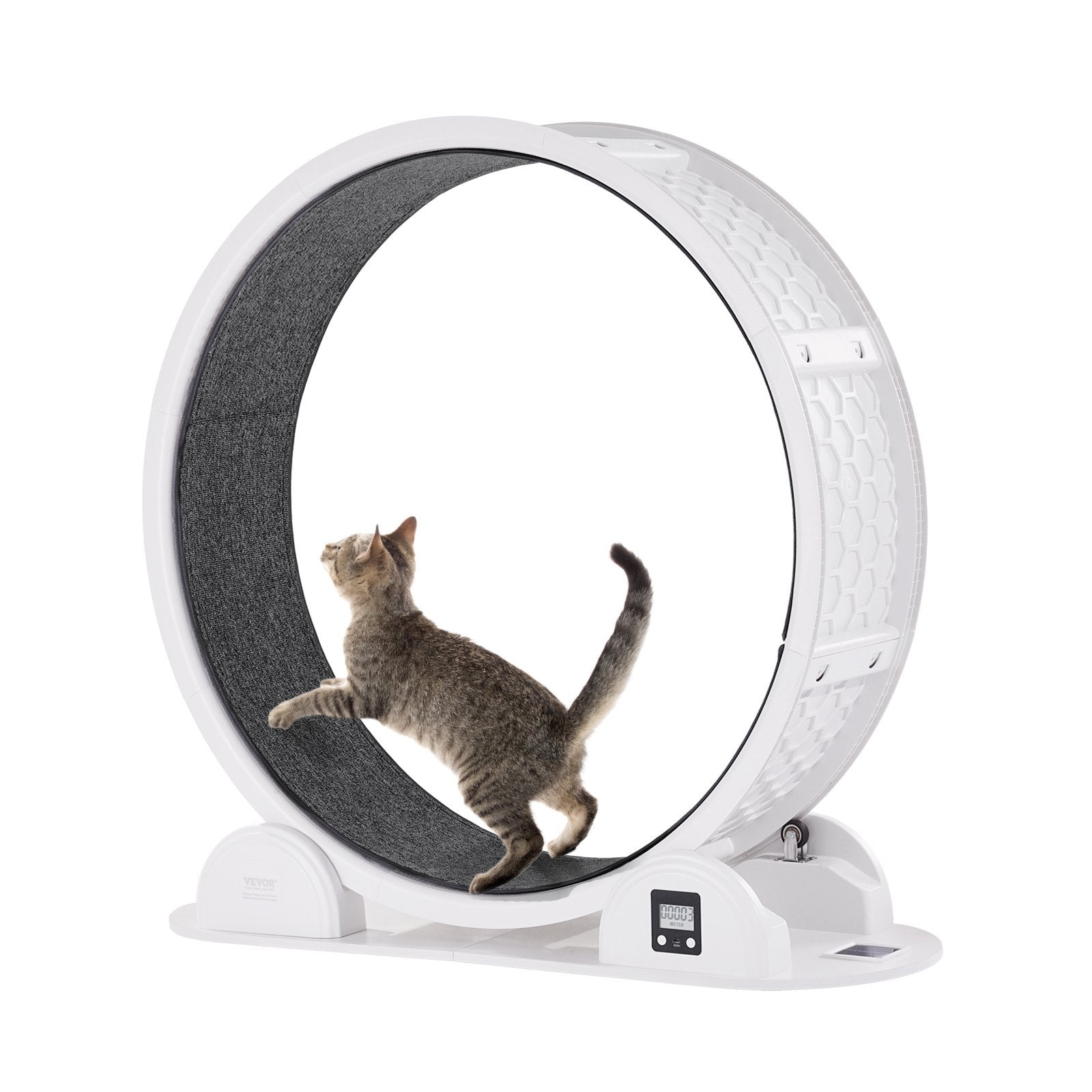 VelvetPaws™ SolarStride Smart Cat Wheel