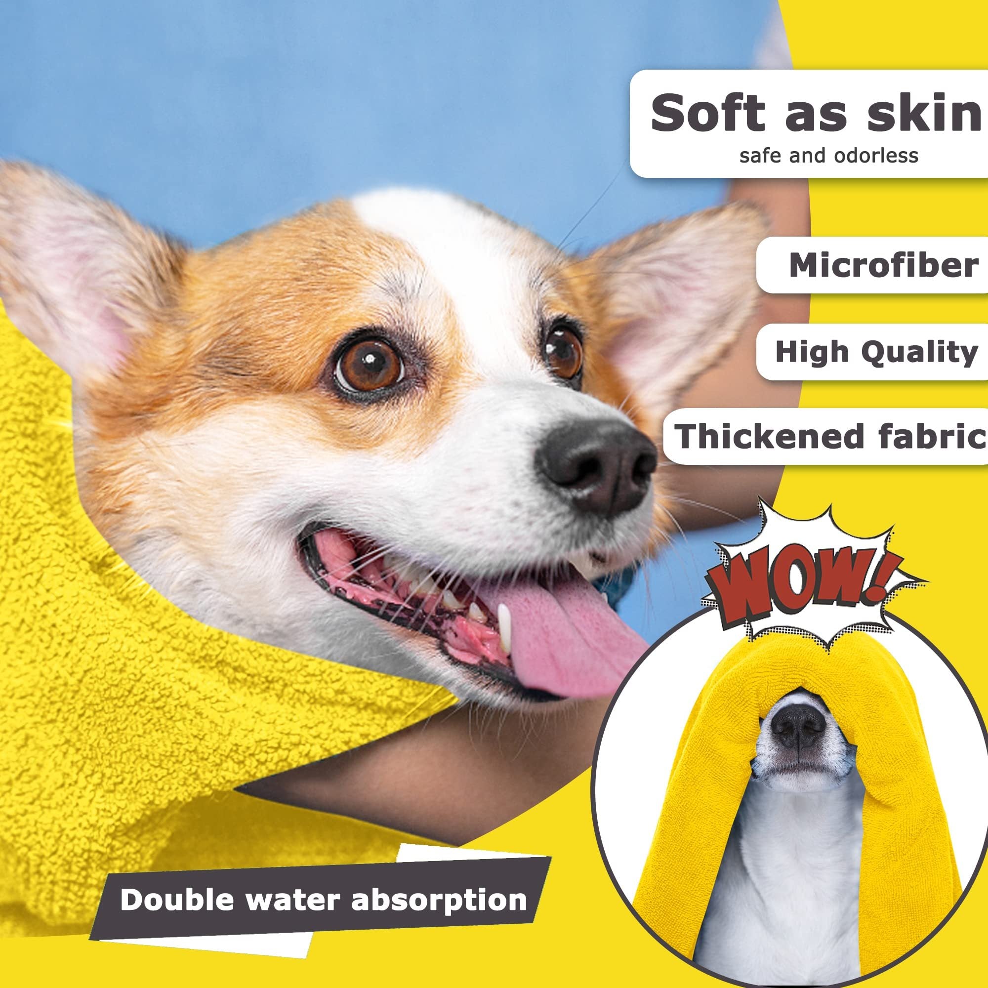 VelvetPaws™ Super Absorbent Quick-Dry Pet Towel