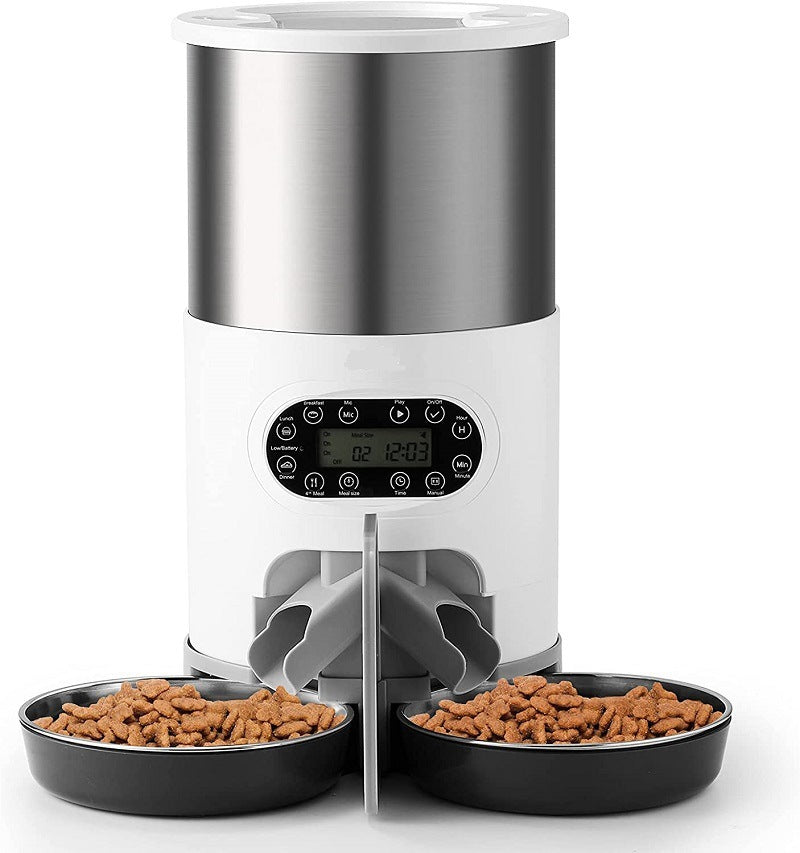 VelvetPaws™ Dual-Meal Smart Automatic Feeder (3L / 4.5L)