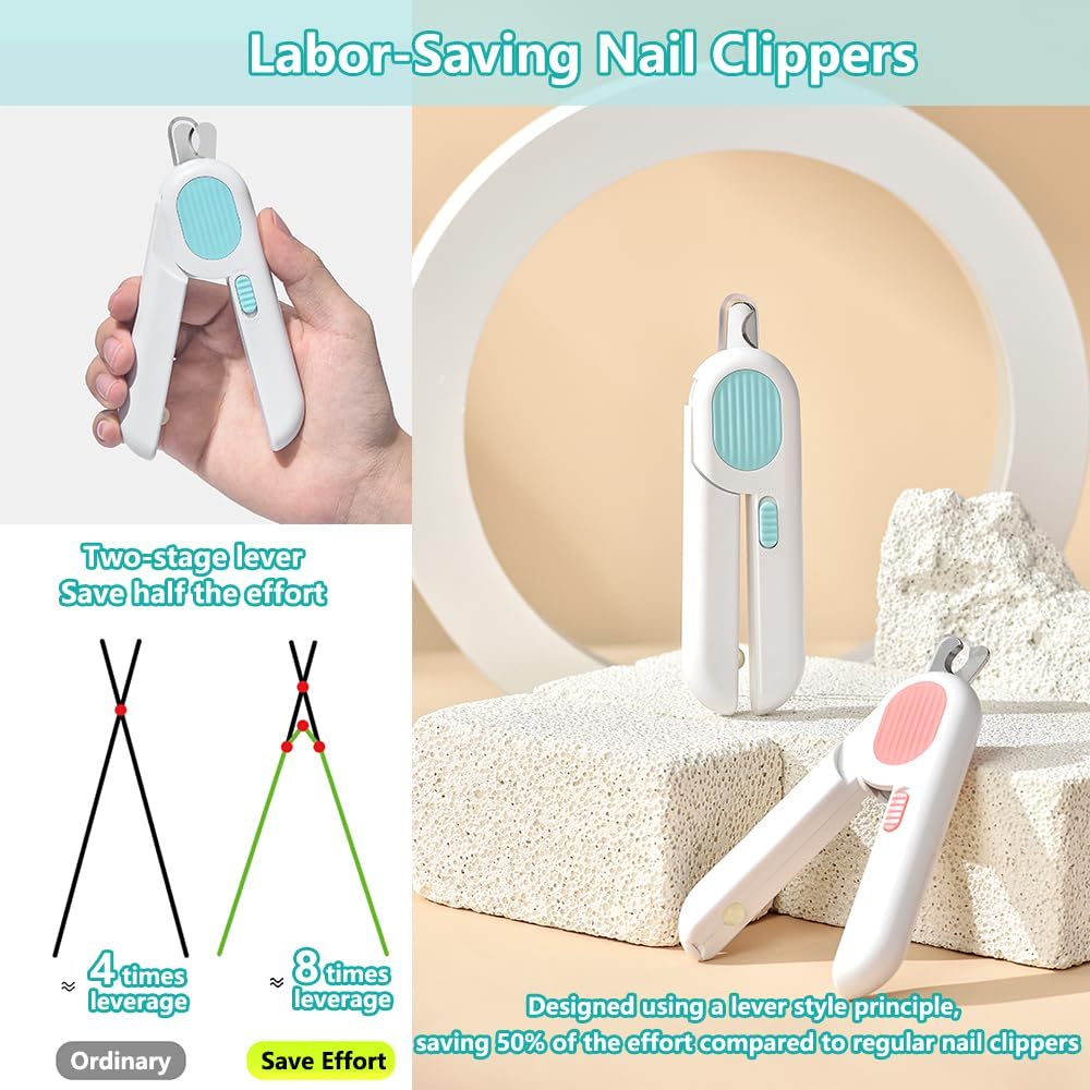 VelvetPaws™ LED Pet Nail Clippers –  for Dogs & Cats