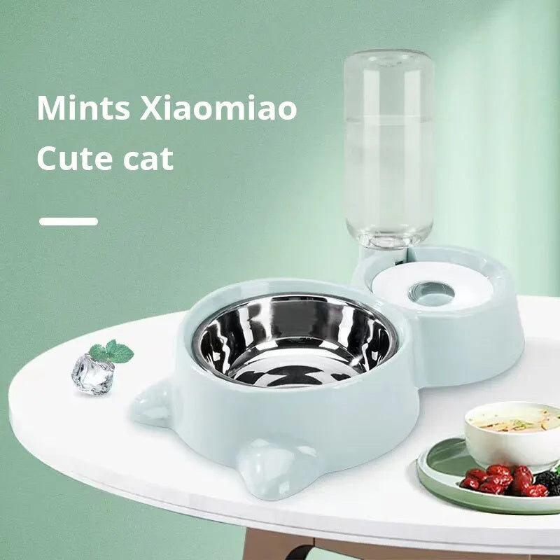 VelvetPaws™ AquaFeast™ Automatic Pet Food & Water Feeder