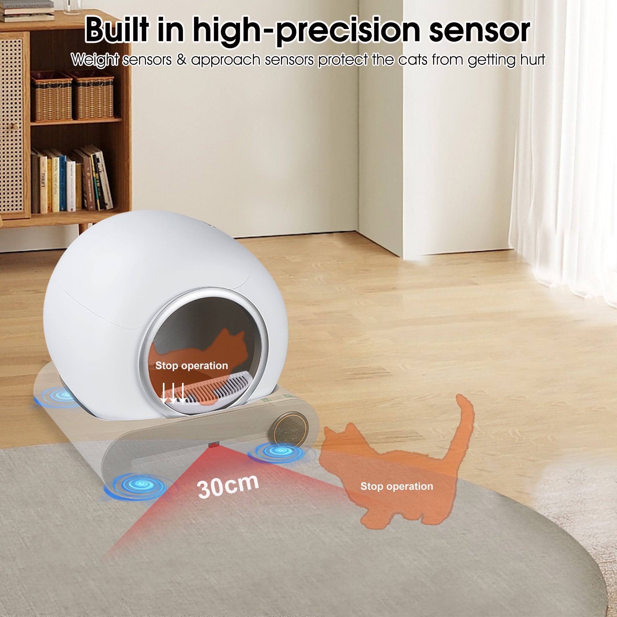 VelvetPaws™ Smart Self-Cleaning Litter Box