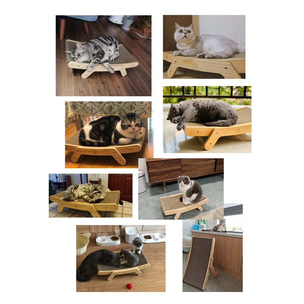 PawForma™ Cat Bed & Scratcher – 3-in-1 Adjustable Corrugated Paper Cat Furniture