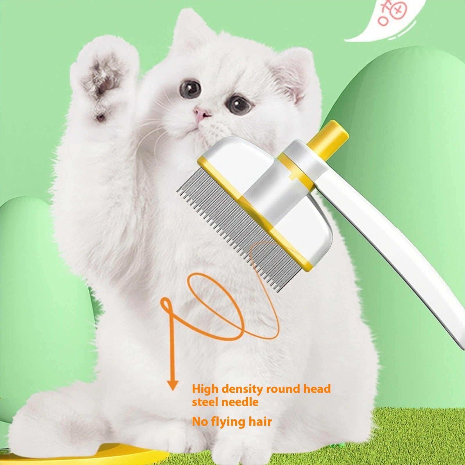 VelvetPaws™ FurEase™ Self-Cleaning Pet Comb
