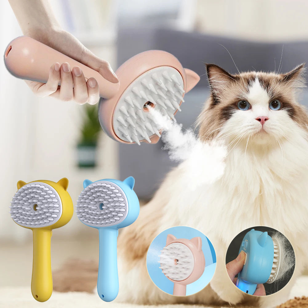 VelvetPaws™ MistEase™ Rechargeable Grooming Brush