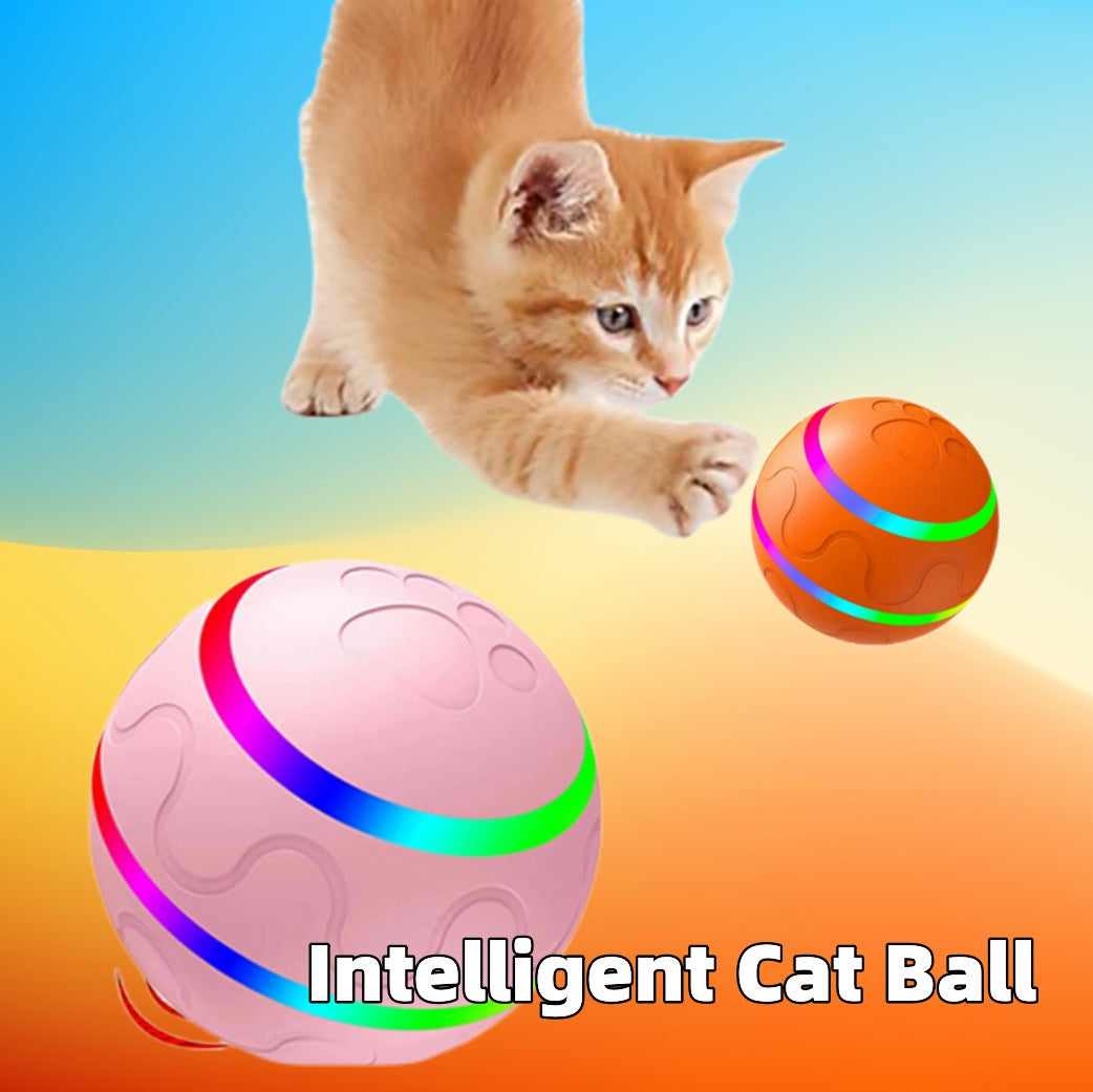 PurrMotion™ – Smart Interactive Cat Ball, USB Rechargeable Self-Rotating Toy