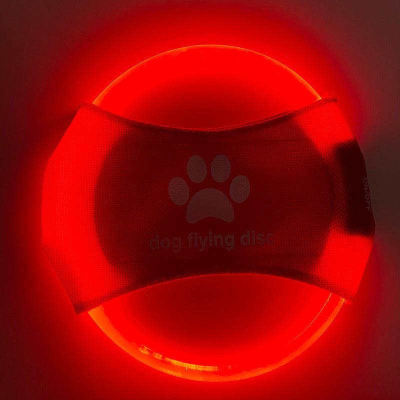 Dog Nighty LED Glowing Flying Disc – Rechargeable Frisbee Toy for Night Fetch