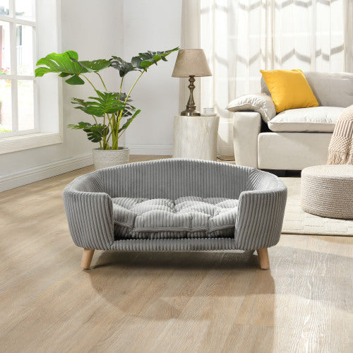 VelvetPaws™ Plush Round Nest Bed – Self-Warming Donut Cushion for Small Dogs & Cats