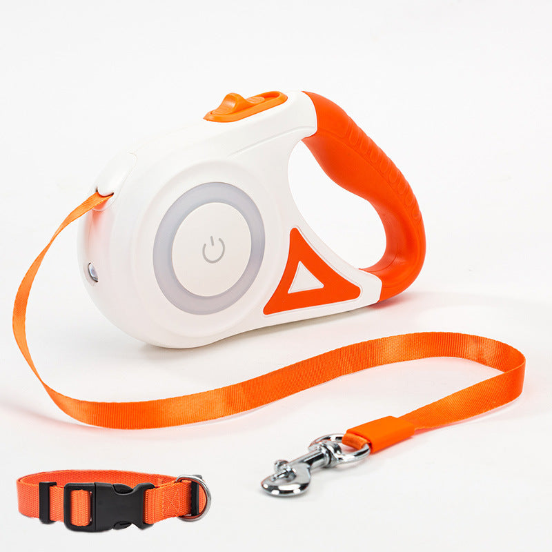 VelvetPaws™ GlowLeash™ Retractable Leash & Collar Set