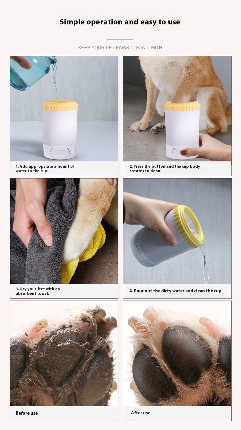 VelvetPaws™ Automatic Pet Foot Washing Cup