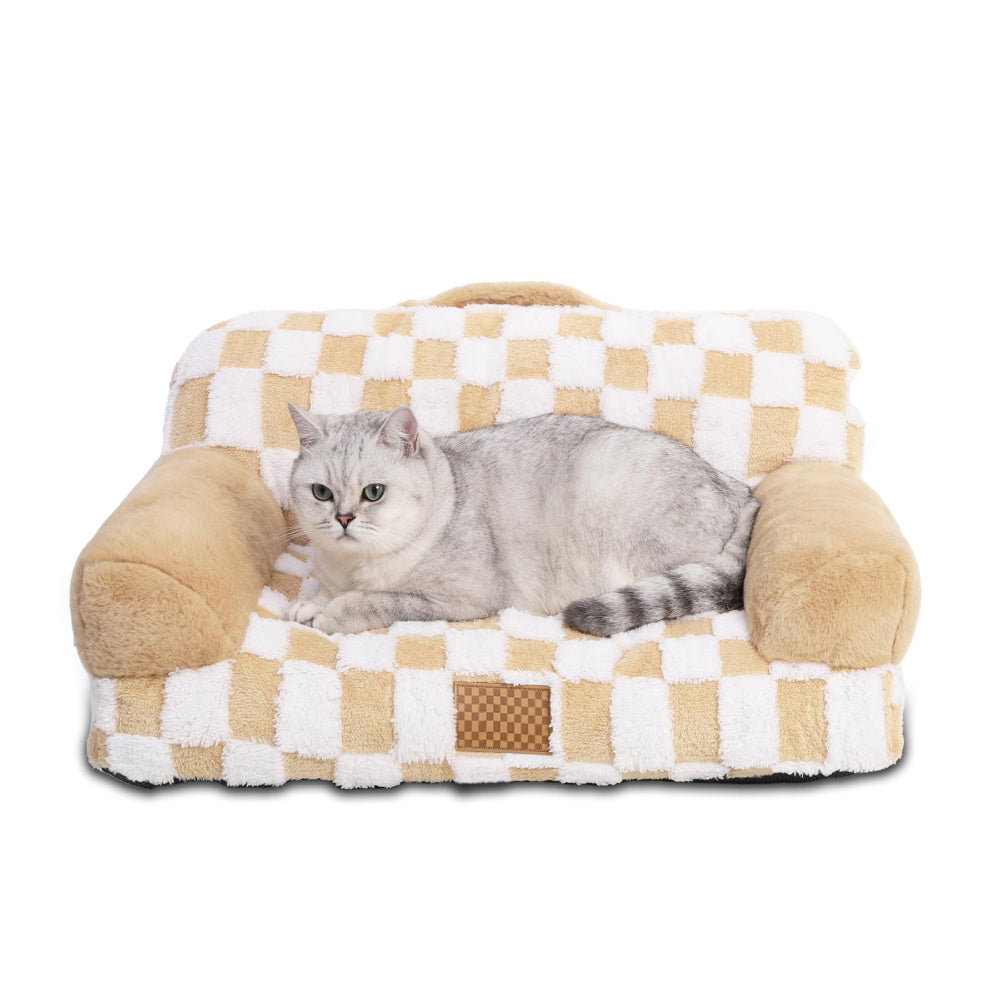 VelvetPaws™ Jacquard Luxury Pet Bed