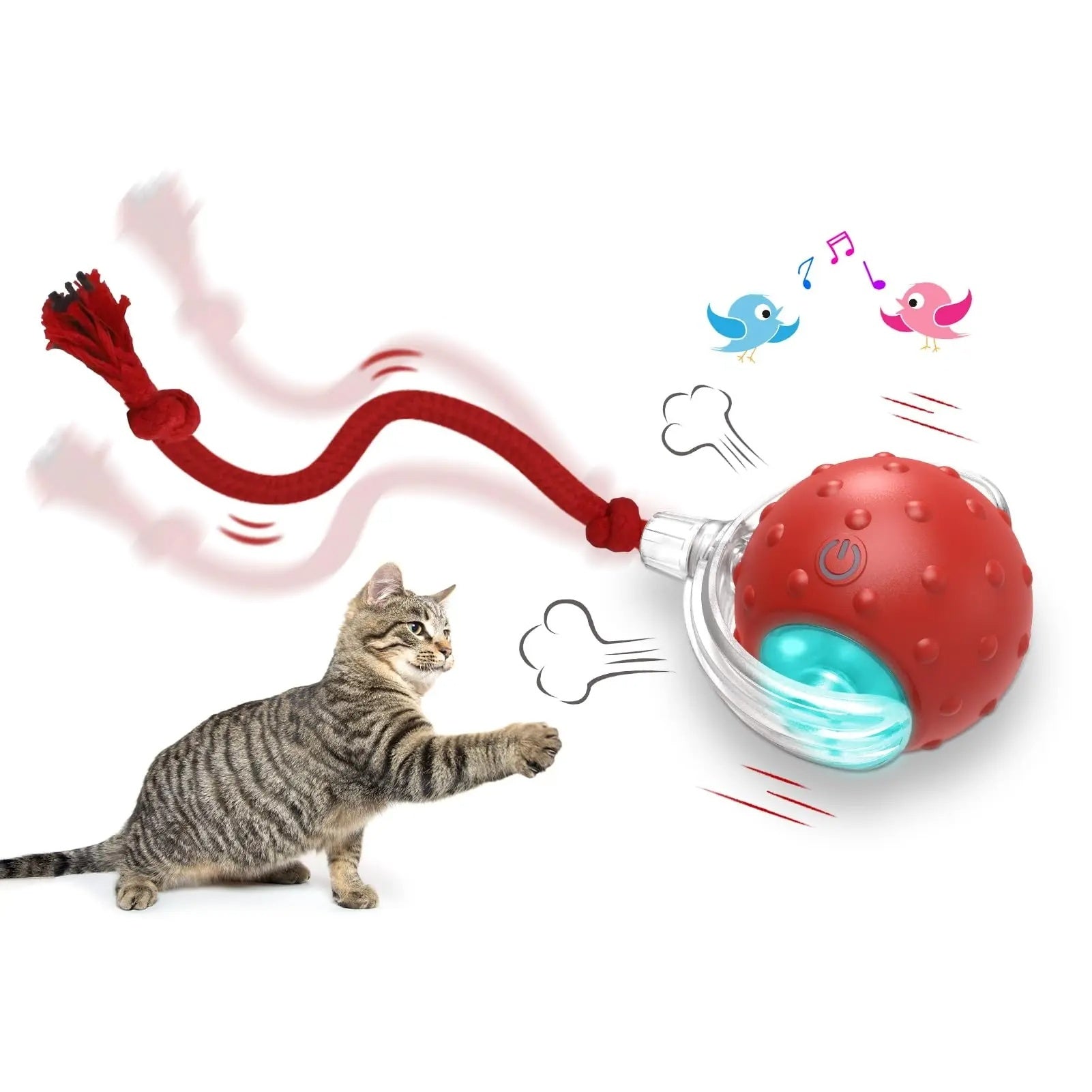 TurboPaw™ – fast, powerful, fun and Interactive Cat Rolling Ball