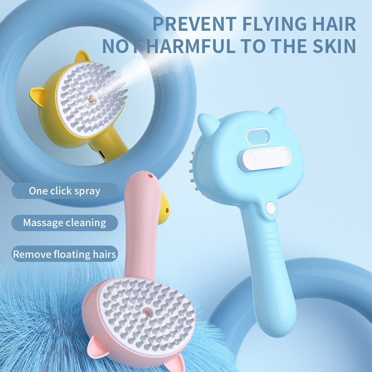 VelvetPaws™ MistEase™ Rechargeable Grooming Brush
