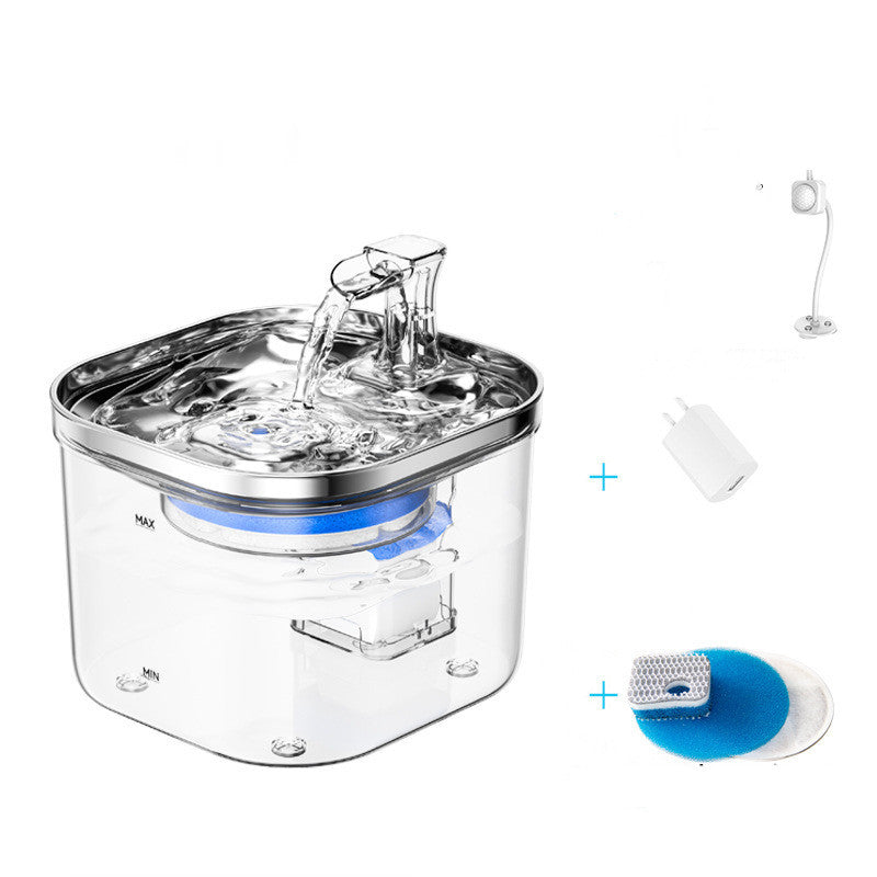VelvetPaws™ PureSteel™ Automatic Pet Water Fountain
